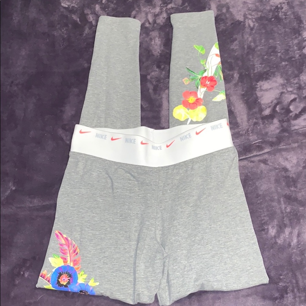 Floral Patterned Nike Leggings